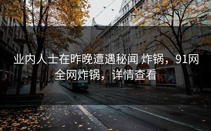 业内人士在昨晚遭遇秘闻 炸锅，91网全网炸锅，详情查看